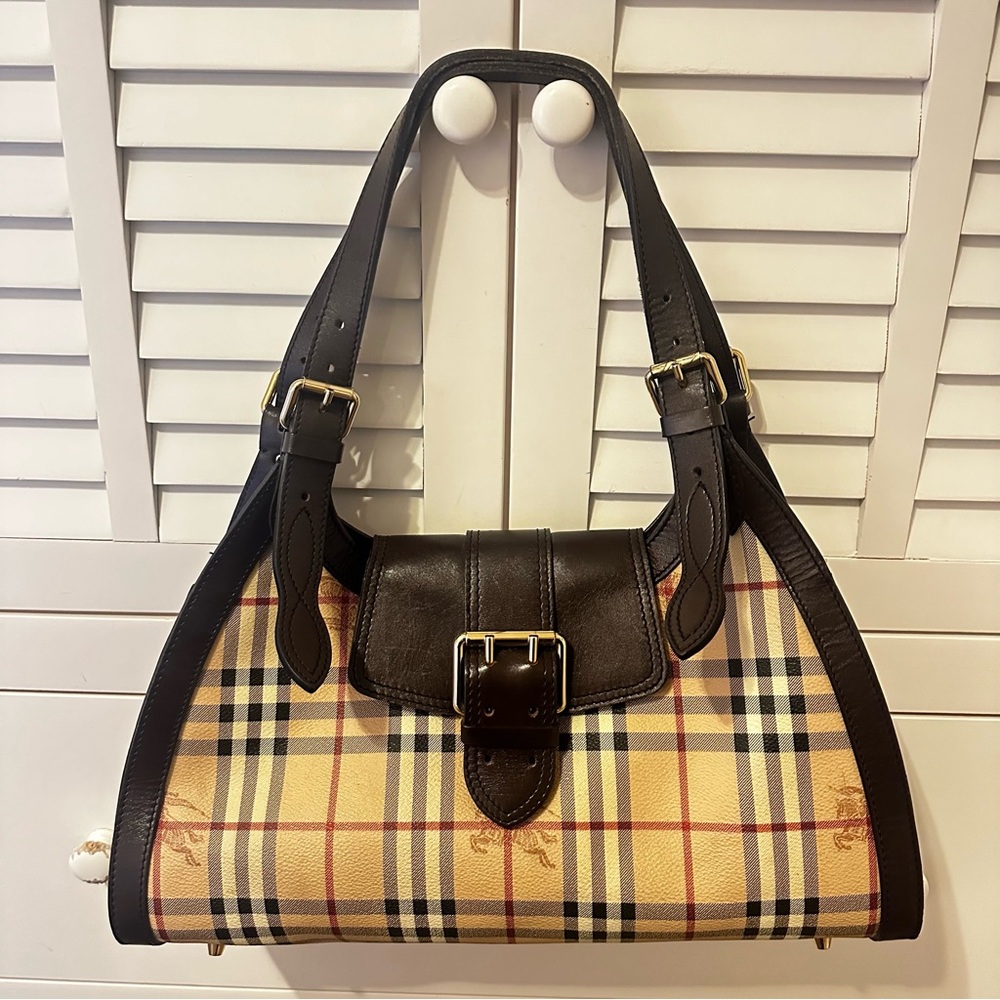 Burberry Haymarket nova check shoulder bag satchel